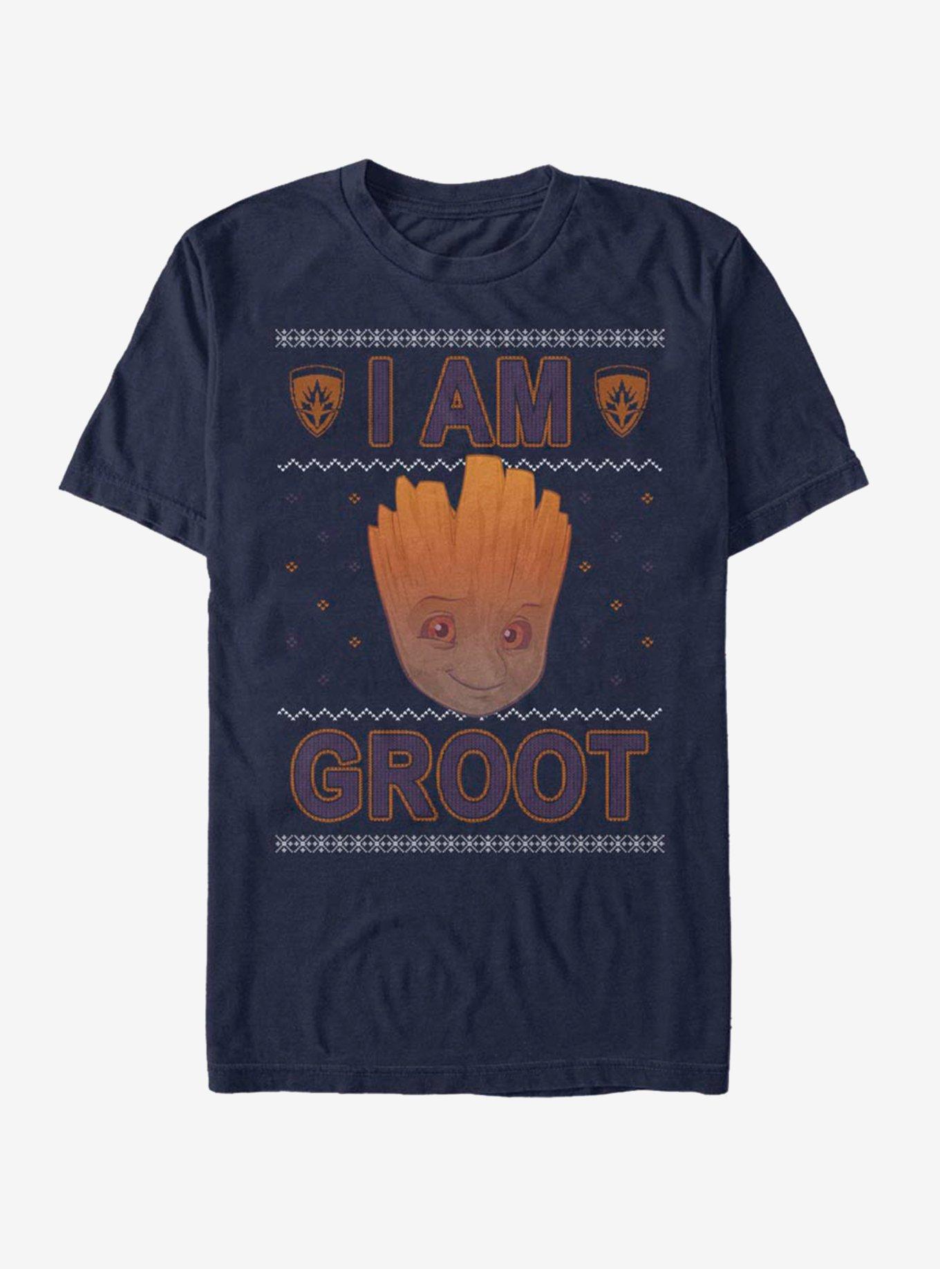 Marvel Guardians of The Galaxy I Am Groot Ugly Christmas T-Shirt T-Shirt | Top Trending Artwork | Must-Have Style