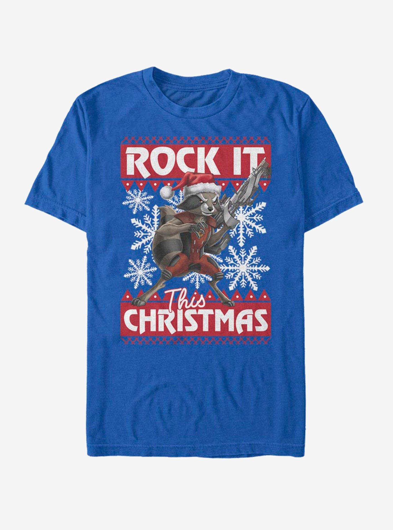 Marvel Guardians Of The Galaxy Rocket Christmas T-Shirt T-Shirt | Premium Graphic | Great Gift Idea