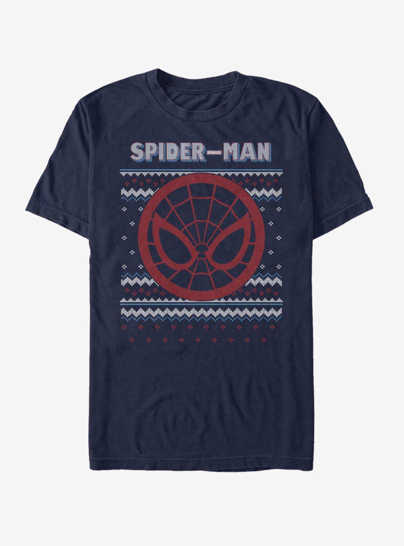 Marvel Spider-Man Spidey Face Ugly Christmas T-Shirt T-Shirt | Trending Streetwear Style | Top Pick For Fans