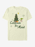 Star Wars Yoda Celebrate You Must Christmas T-Shirt T-Shirt | Fan Favorite Style | Perfect For Daily Wear