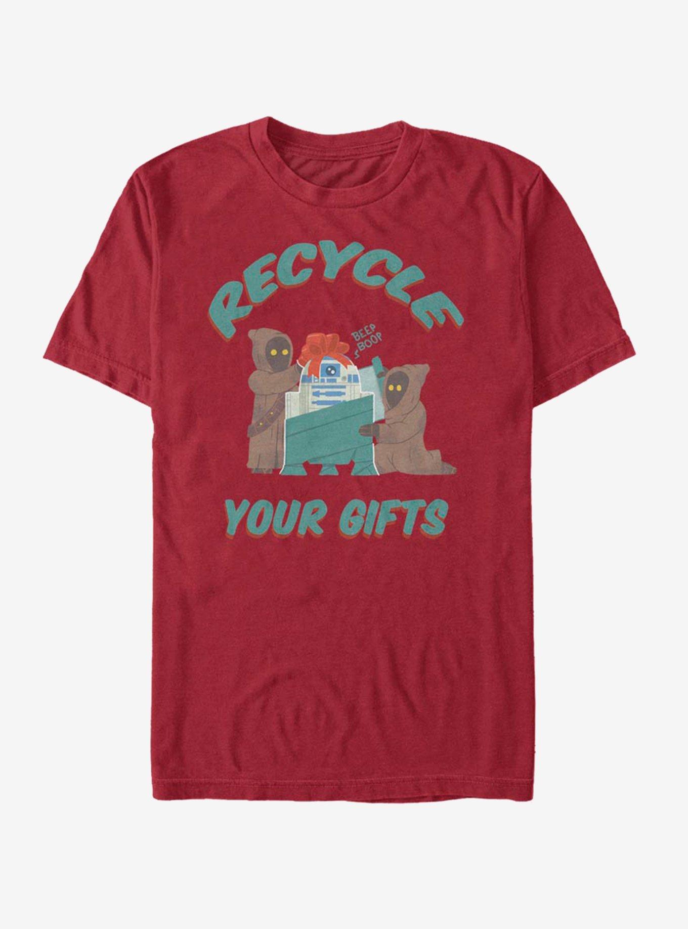Star Wars Jawa Recycle Gifts Christmas T-Shirt T-Shirt | Bold Graphic Edition | Trending Now