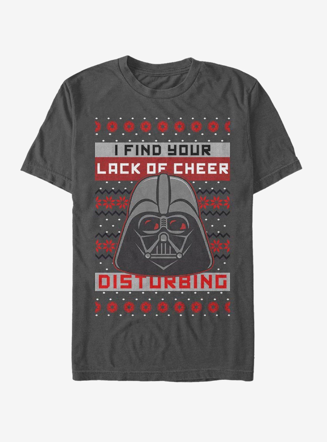 Star Wars Vader Lack of Cheer Ugly Christmas T-Shirt T-Shirt | Top Trending Artwork | Perfect For Daily Wear
