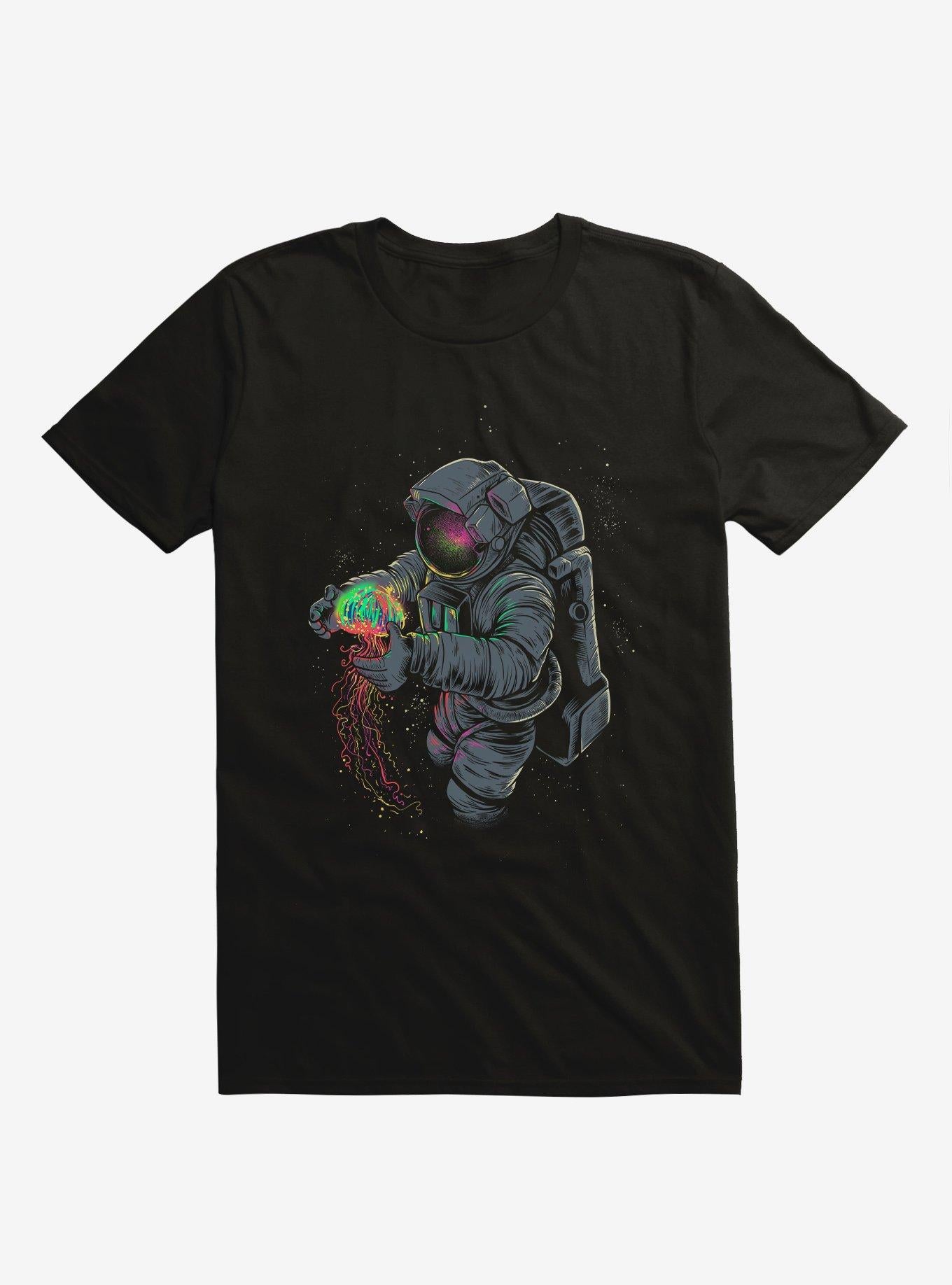 Jellyspace Astronaut Black T Shirt T Shirt Trending US Fan Favorite