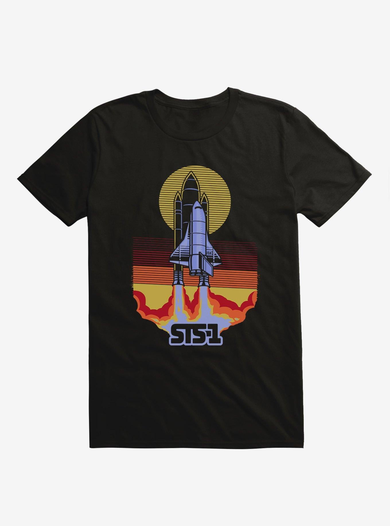 STS 1 Space Shuttle Black T Shirt T Shirt Trending US