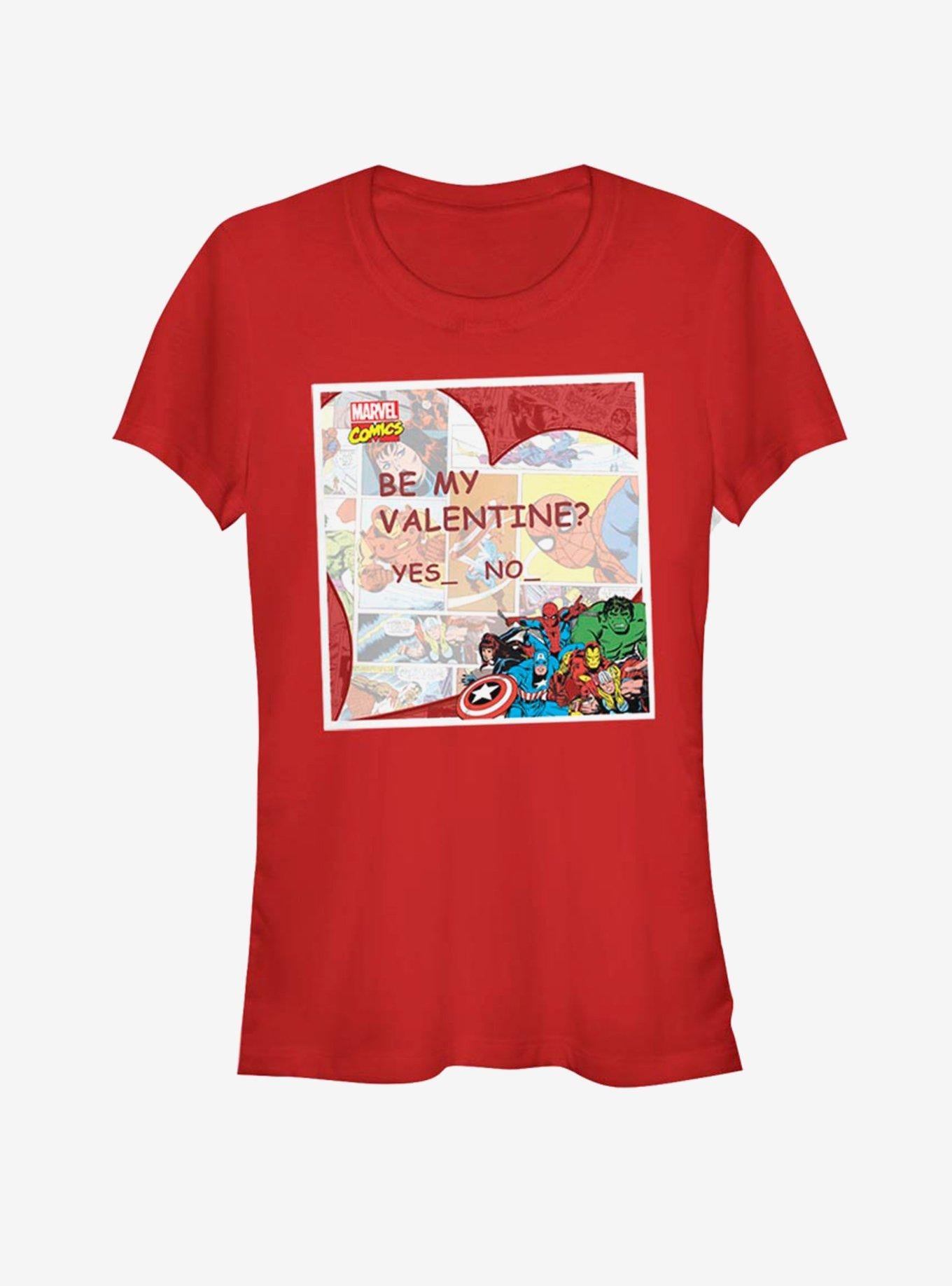 Marvel Avengers Be My Valentine Girls T-Shirt | Premium Unisex T-Shirt, Trending Graphic Tee