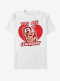 Marvel Captain America Legendary Heart T-Shirt | Premium Unisex T-Shirt, Trending Graphic Tee