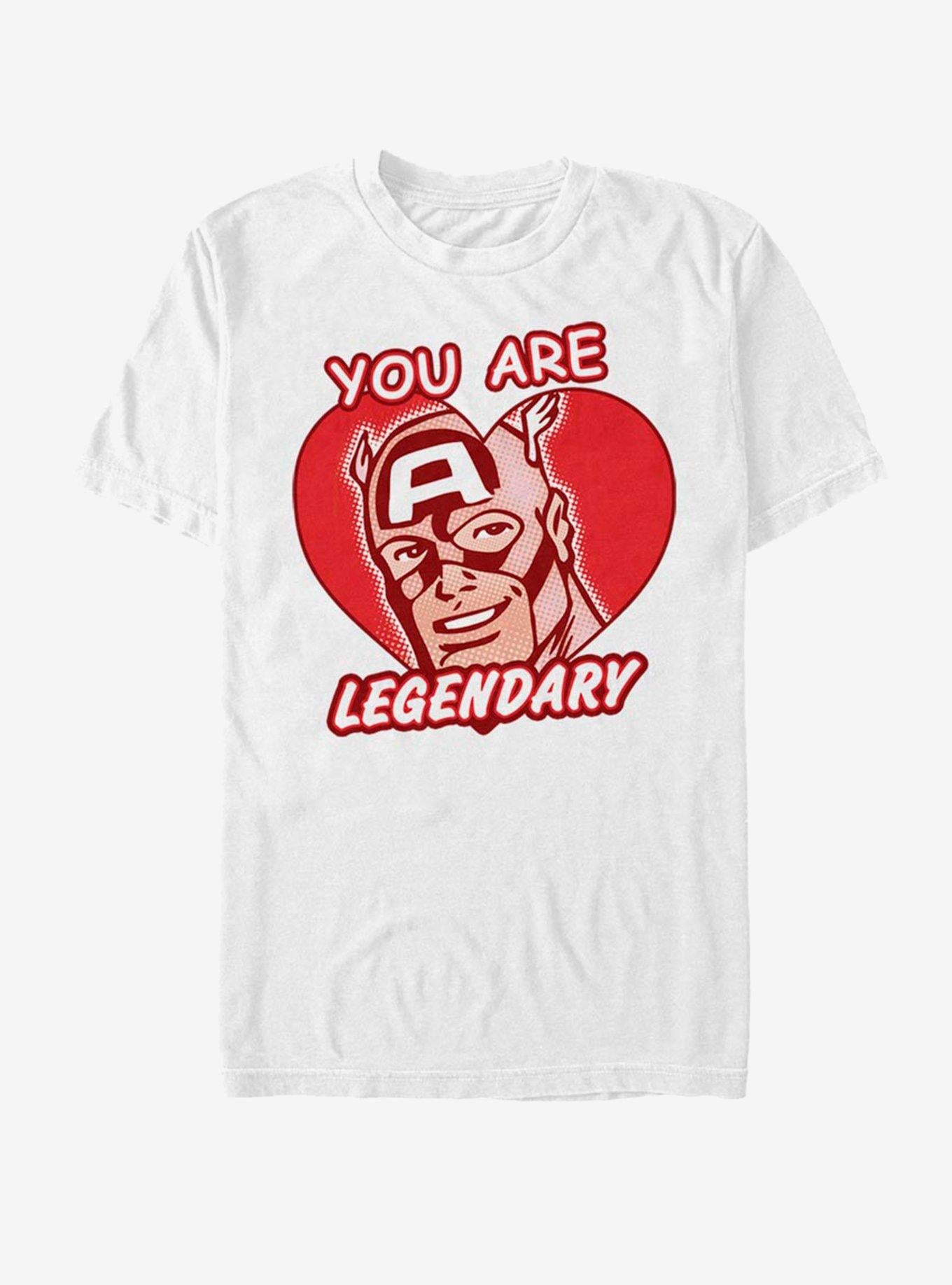 Marvel Captain America Legendary Heart T-Shirt | Premium Unisex T-Shirt, Trending Graphic Tee