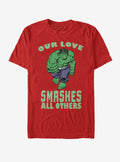 Marvel Hulk Smashing Love Valentine T-Shirt | Premium Unisex T-Shirt, Trending Graphic Tee