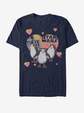 Star Wars Porg Hearts T-Shirt | Premium Unisex T-Shirt, Trending Graphic Tee