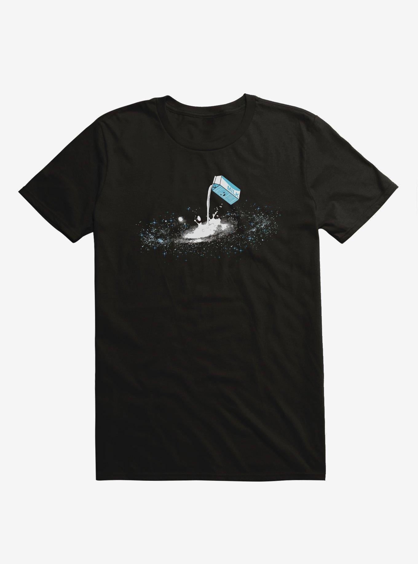 The Milky Way Milk Carton Galaxy Black T Shirt T Shirt Trending US