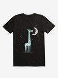 Midnight Snack Giraffe Moon Black T Shirt T Shirt Trending US