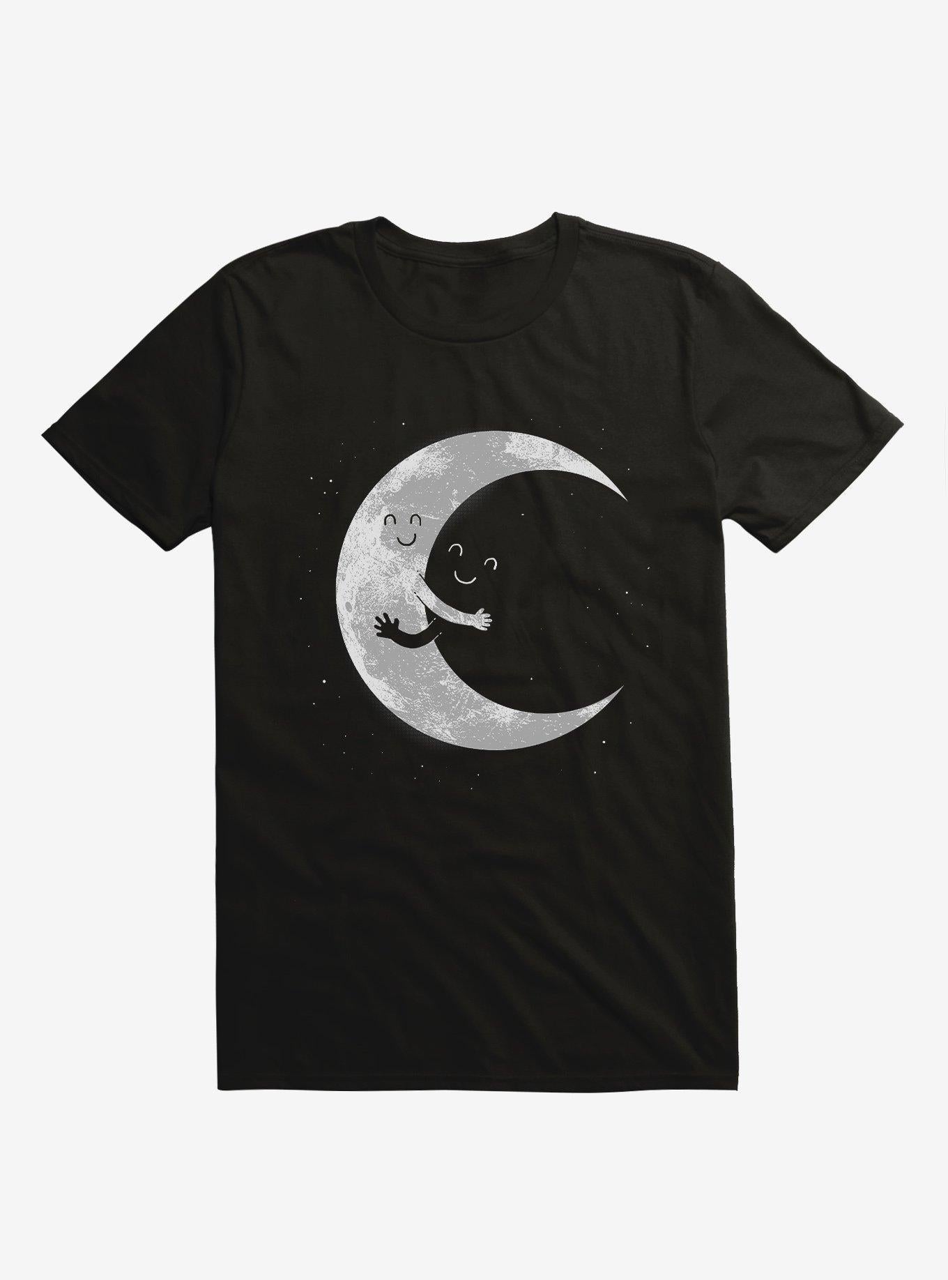 Moon Hug Black T Shirt T Shirt Trending US