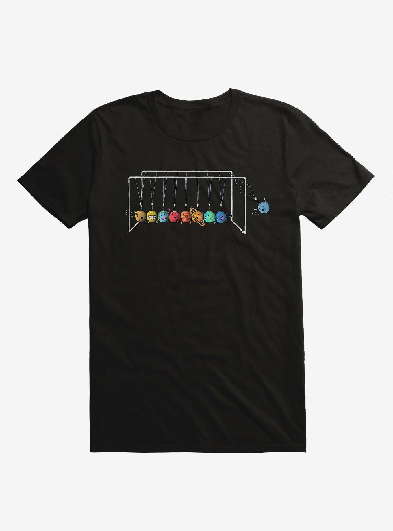 Planet System Black T Shirt T Shirt Premium Print Daily Wear