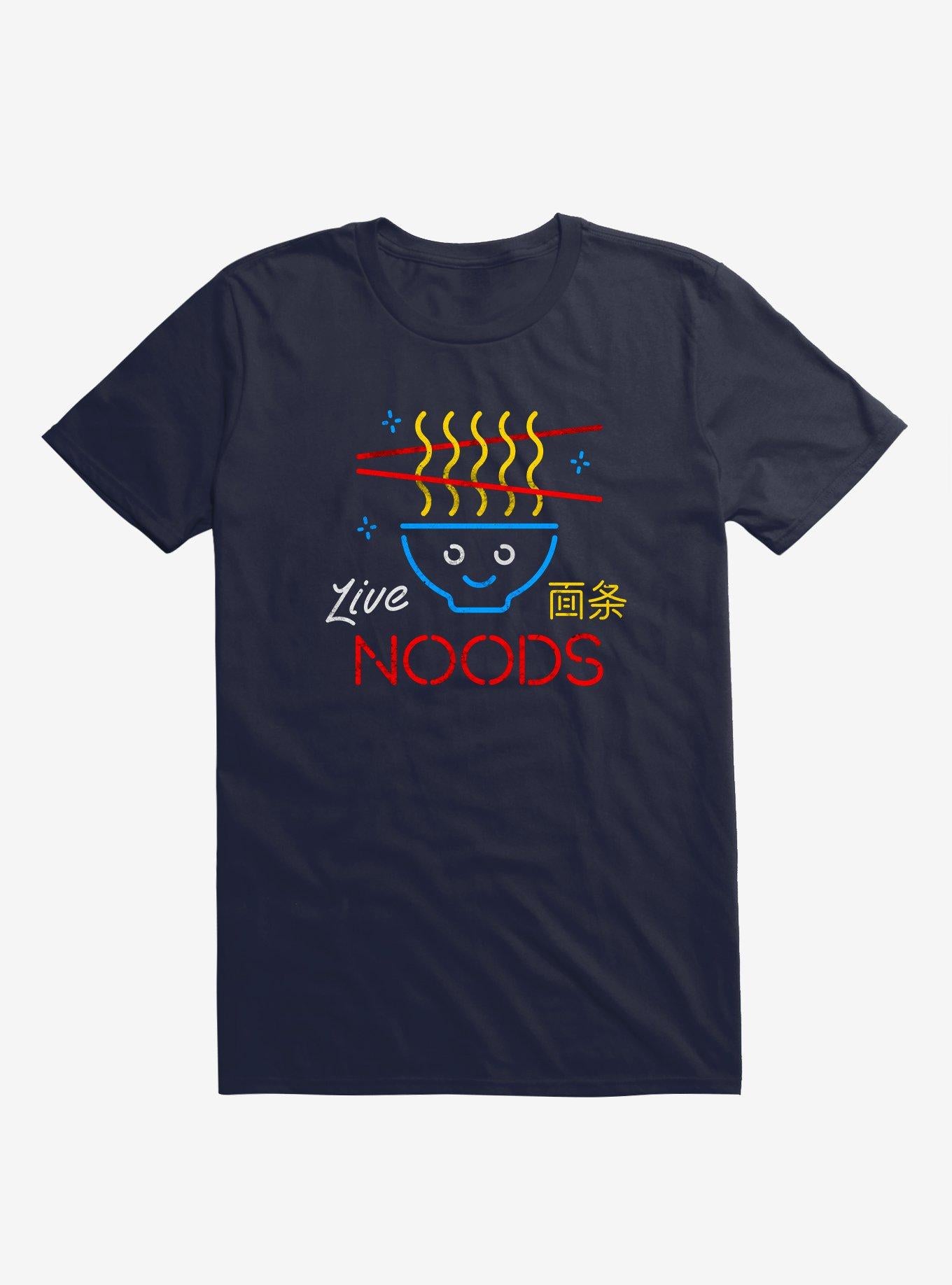 Live Noods Noodle Navy Blue T Shirt T Shirt Premium Print Best Seller Look