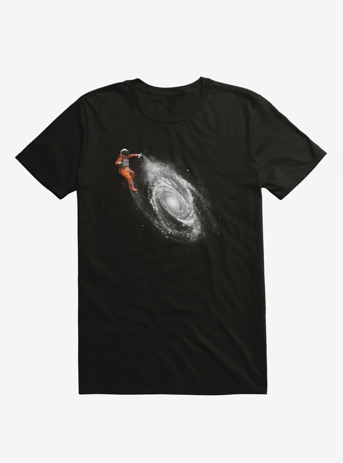 Space Art Astronaut Graffiti Black T Shirt T Shirt Trending US