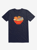 Ramen And Cats Navy Blue T Shirt T Shirt Premium Print Best Seller Look