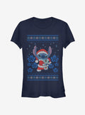 Disney Lilo Stitch Christmas Stitch Girls T-Shirt T-Shirt | Premium Graphic | Must-Have Style