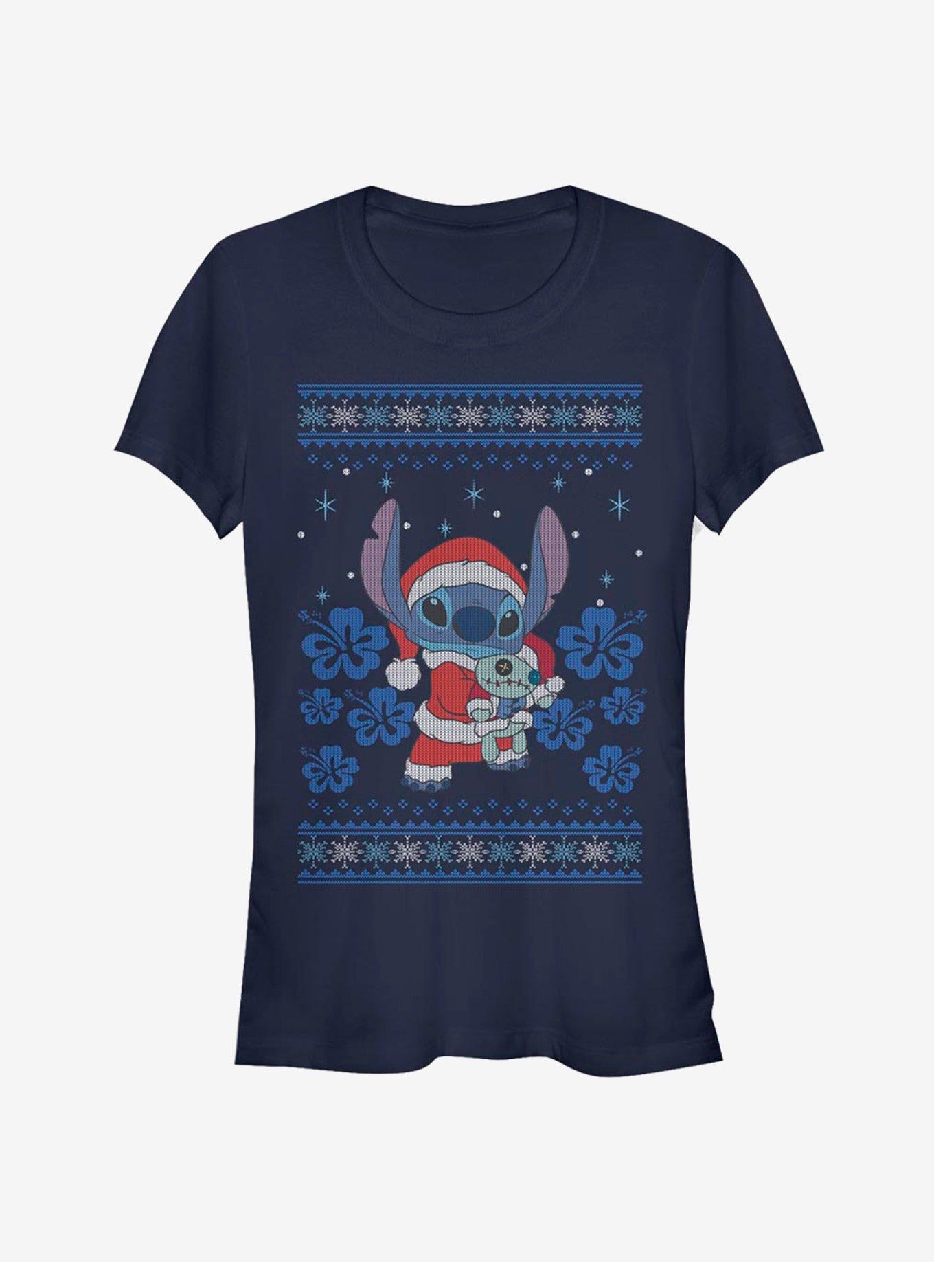 Disney Lilo Stitch Christmas Stitch Girls T-Shirt T-Shirt | Premium Graphic | Must-Have Style