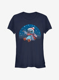 Disney Lilo Stitch Christmas Snowing Stitch Girls T-Shirt T-Shirt | Top Trending Artwork | Perfect For Daily Wear