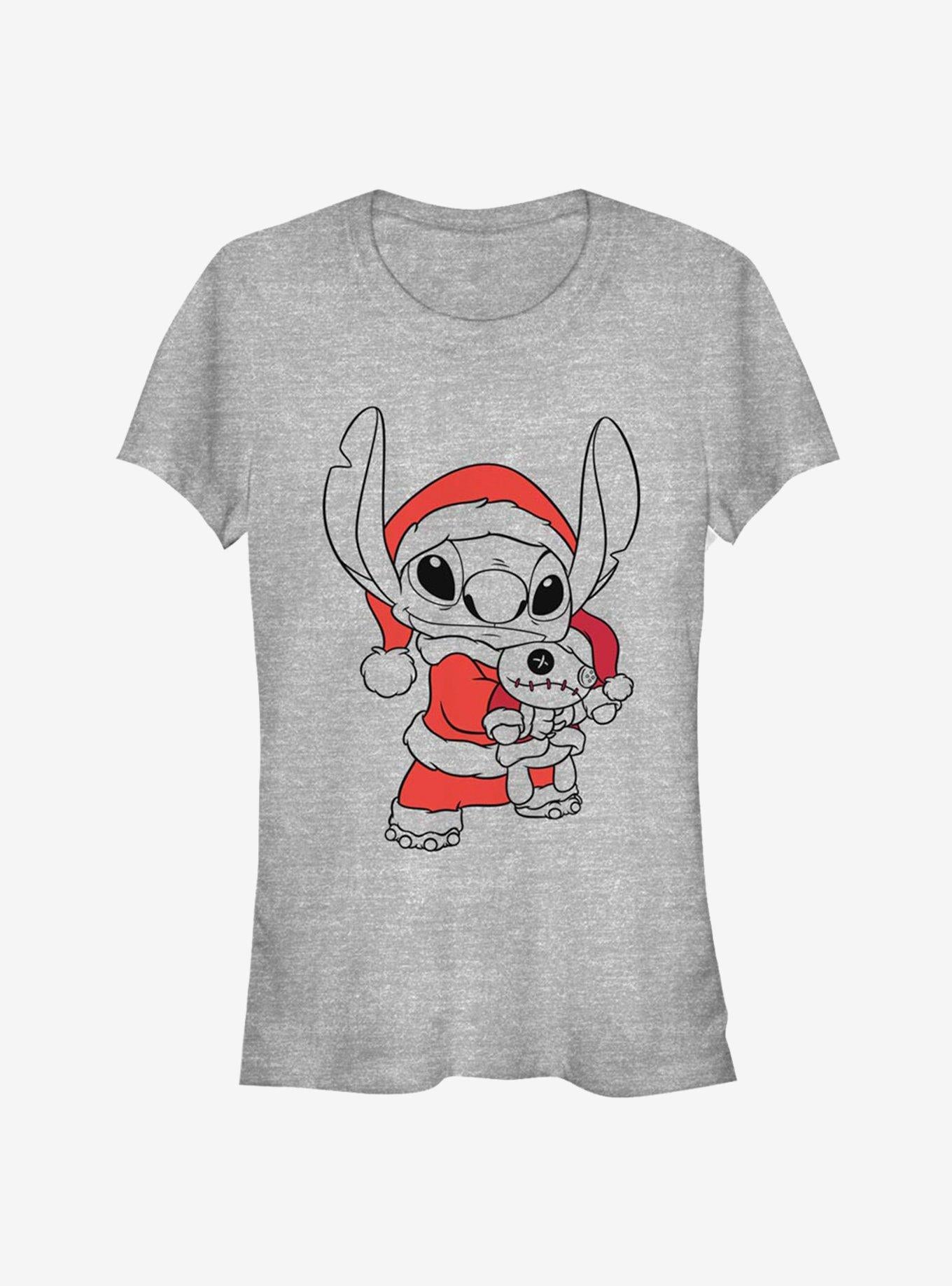 Disney Lilo Stitch Christmas Santa Stitch Blaster Girls T-Shirt T-Shirt | Exclusive Art Design | Top Pick For Fans