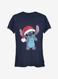 Disney Lilo Stitch Christmas Cute Santa Stitch Girls T-Shirt T-Shirt | Premium Graphic | High Demand Item
