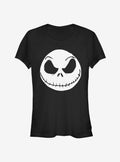 The Nightmare Before Christmas Big Face Jack Girls T-Shirt T-Shirt | Fan Favorite Style | Must-Have Style