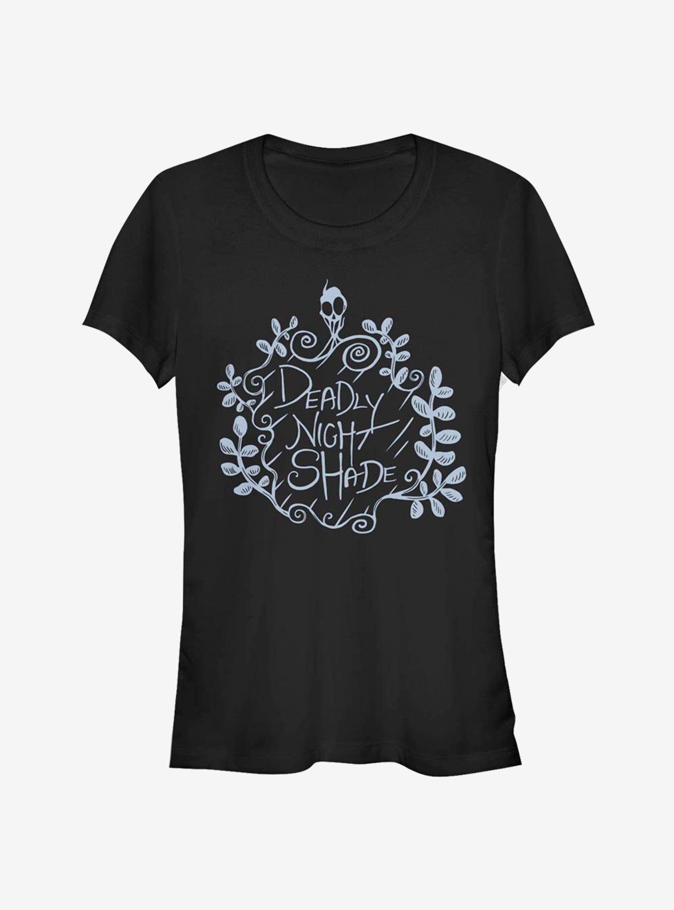 Disney The Nightmare Before Christmas Deadly Night Shade Classic Girls T-Shirt T-Shirt | Trending Streetwear Style | High Demand Item