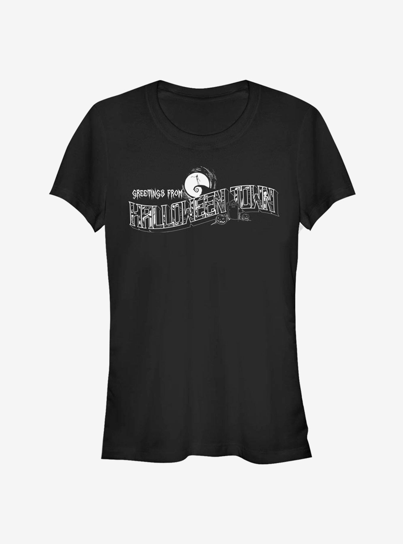 The Nightmare Before Christmas Greetings From Halloweentown Girls T-Shirt T-Shirt | Exclusive Art Design | Top Pick For Fans
