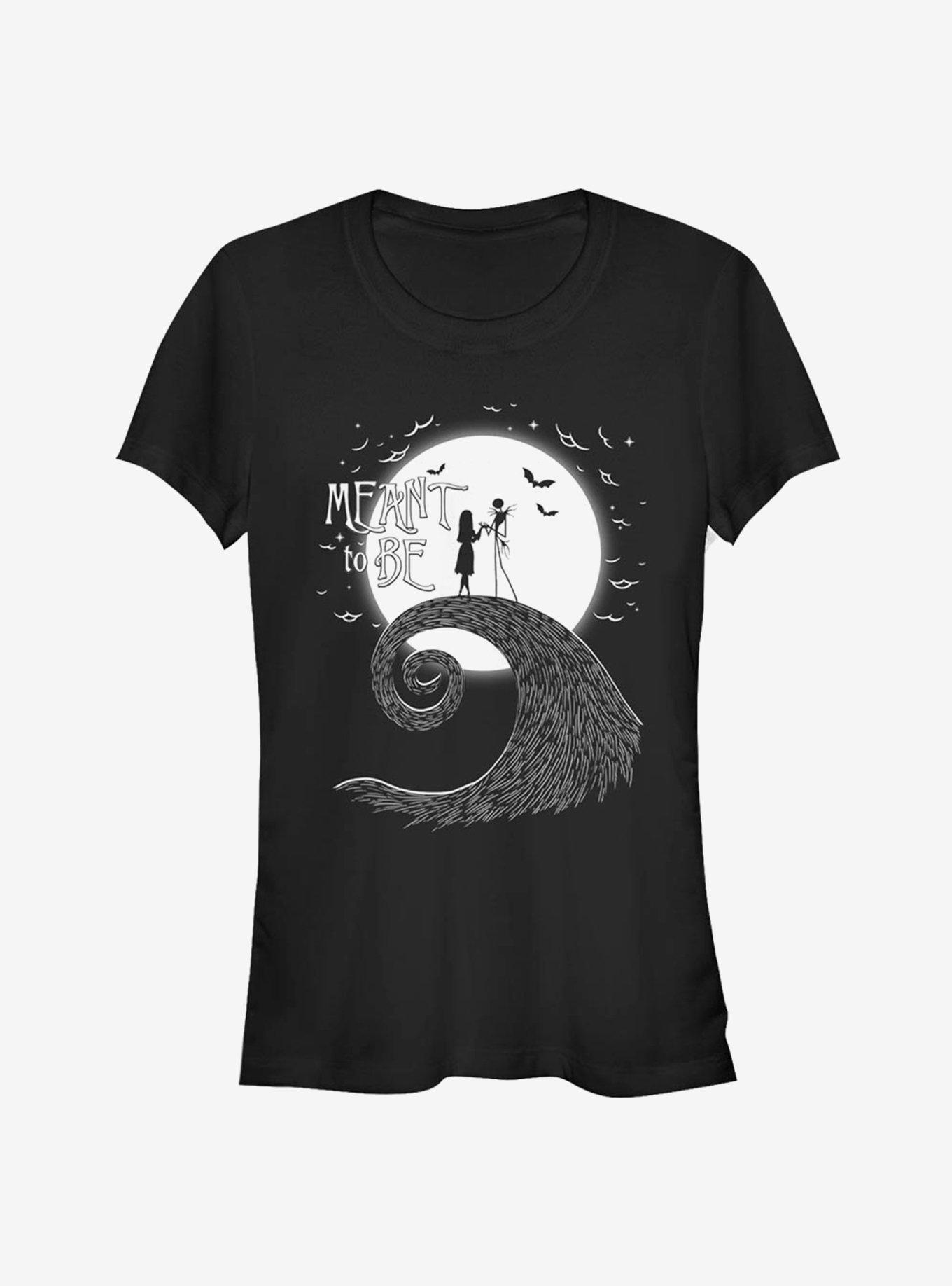The Nightmare Before Christmas Jack Sally Meant To Be Girls T-Shirt T-Shirt | Vintage Graphic Vibe | Perfect For Daily Wear