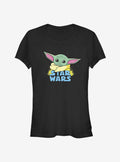 Star Wars The Mandalorian The Child Profile Logo Art Girls T Shirt T Shirt Trending US Daily Wear