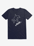 Street Cat Riding Fish Skateboard T Shirt T Shirt Trending US