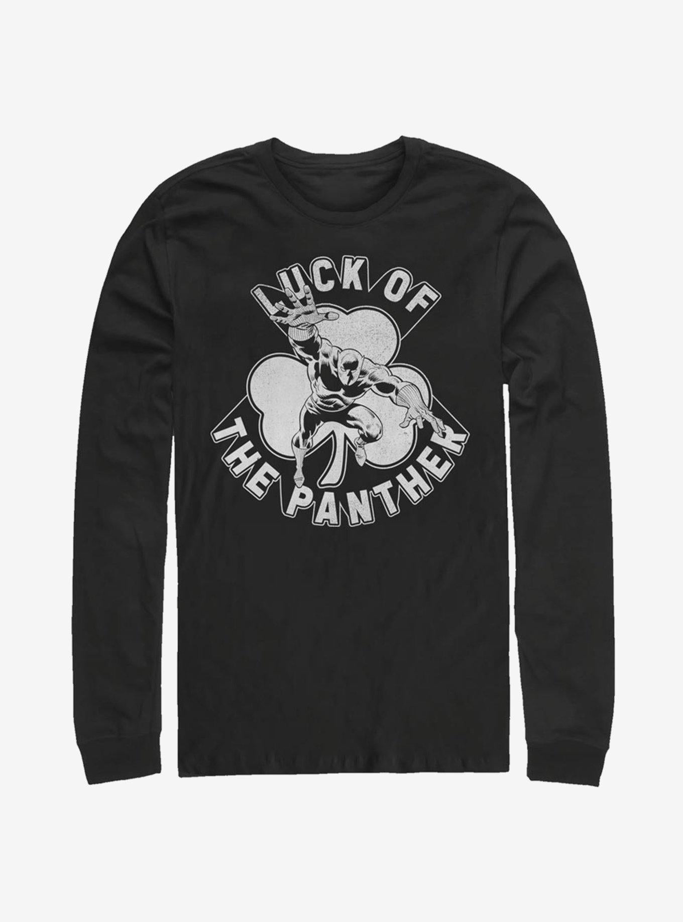 Marvel Black Panther Lucky Black Panther Long-Sleeve T-Shirt | Premium Unisex T-Shirt, Trending Graphic Tee