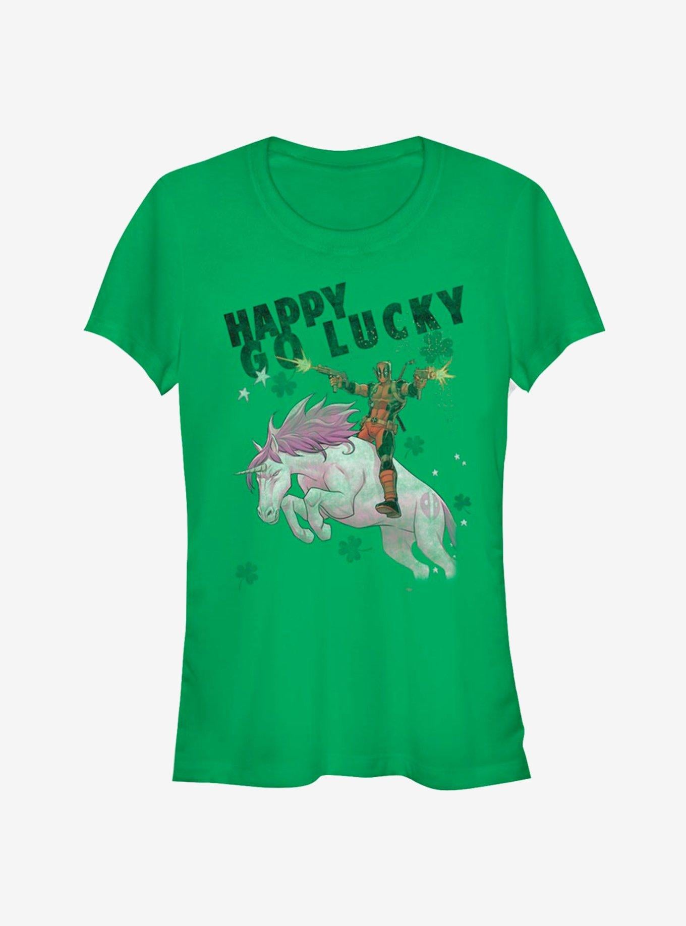 Marvel Deadpool Charm Lucky Girls T-Shirt | Premium Unisex T-Shirt, Trending Graphic Tee