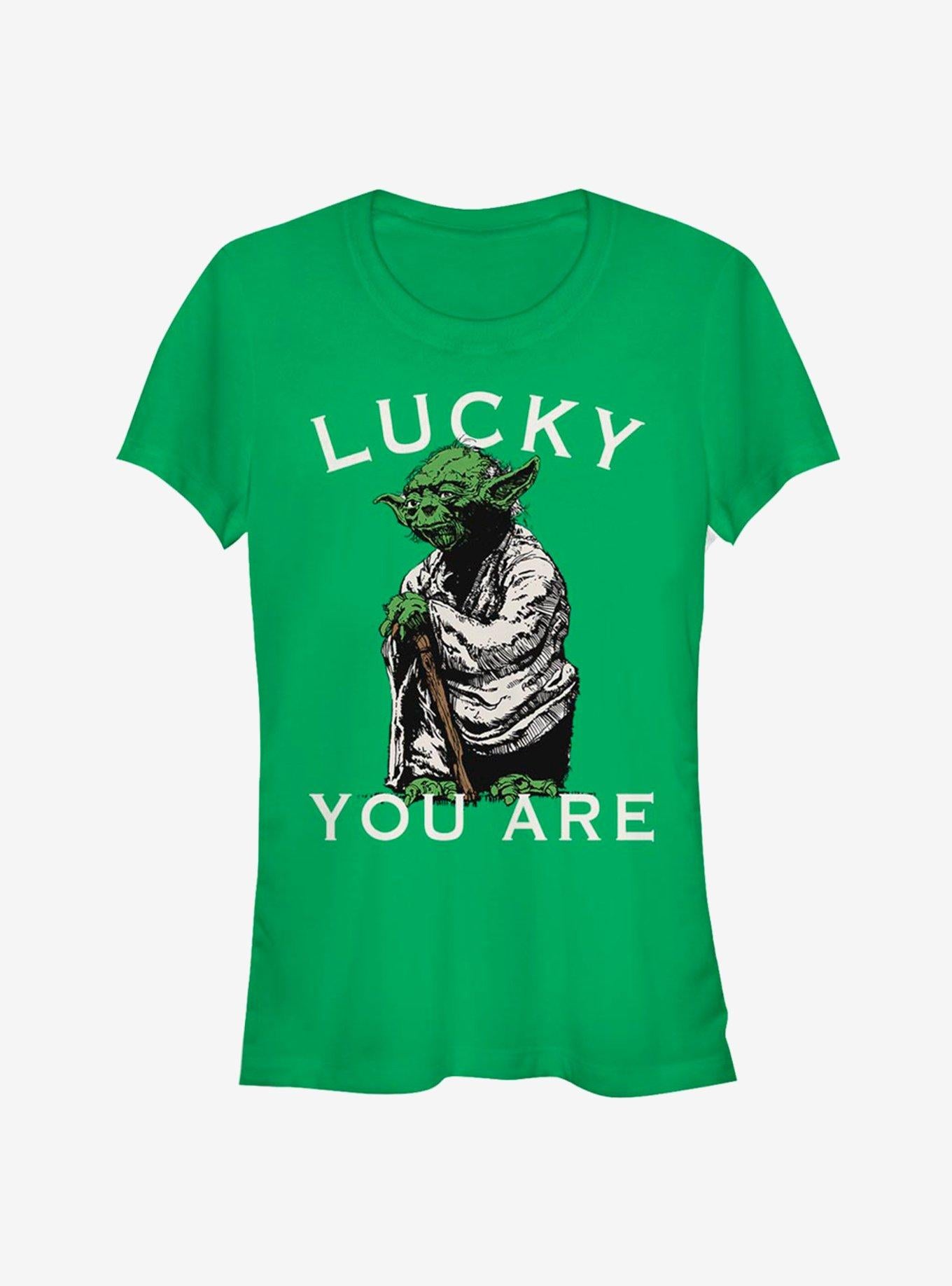 Star Wars Lucky Yoda Girls T-Shirt | Premium Unisex T-Shirt, Trending Graphic Tee