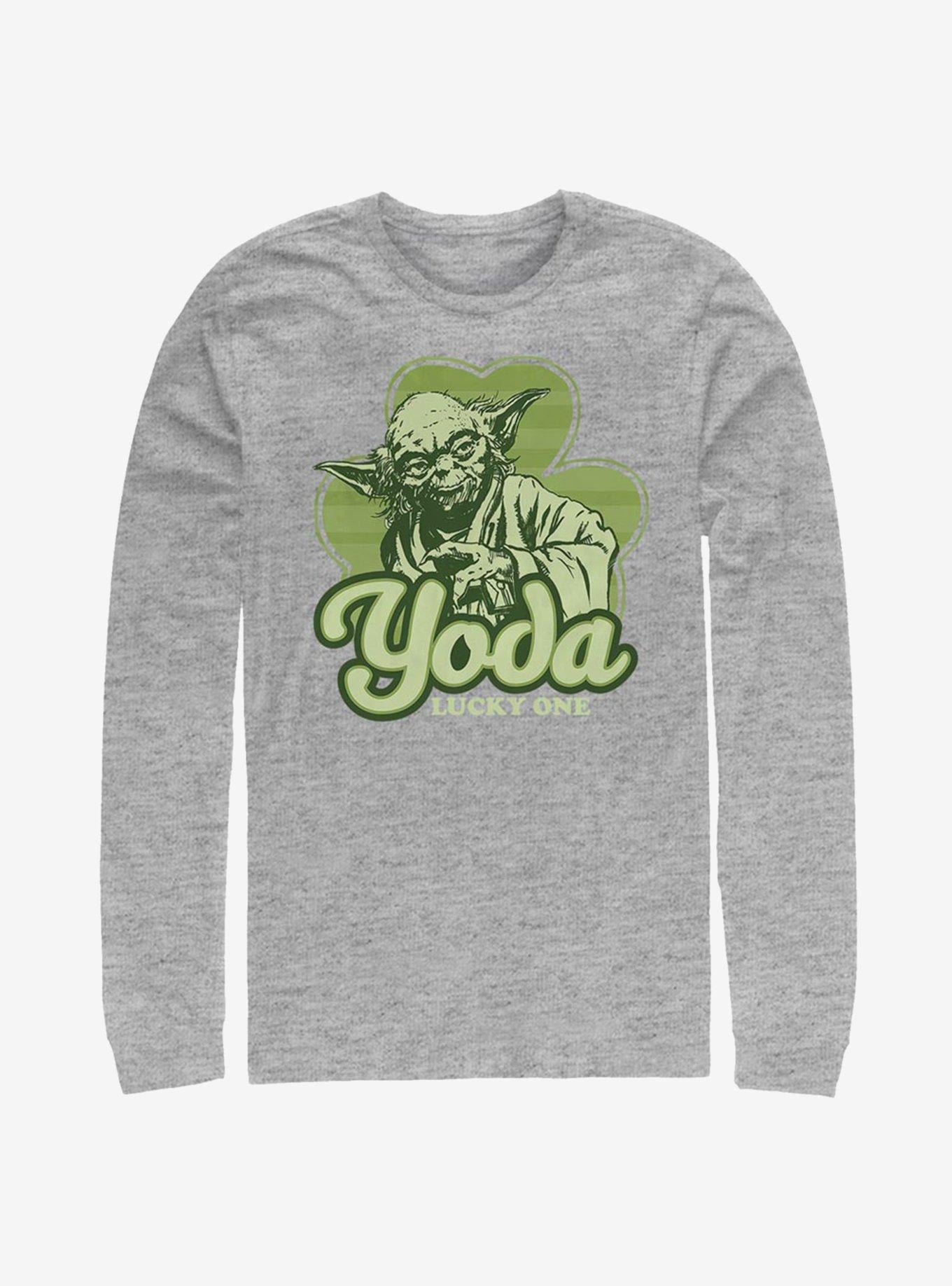 Star Wars Yoda Lucky Retro Long-Sleeve T-Shirt | Premium Unisex T-Shirt, Trending Graphic Tee