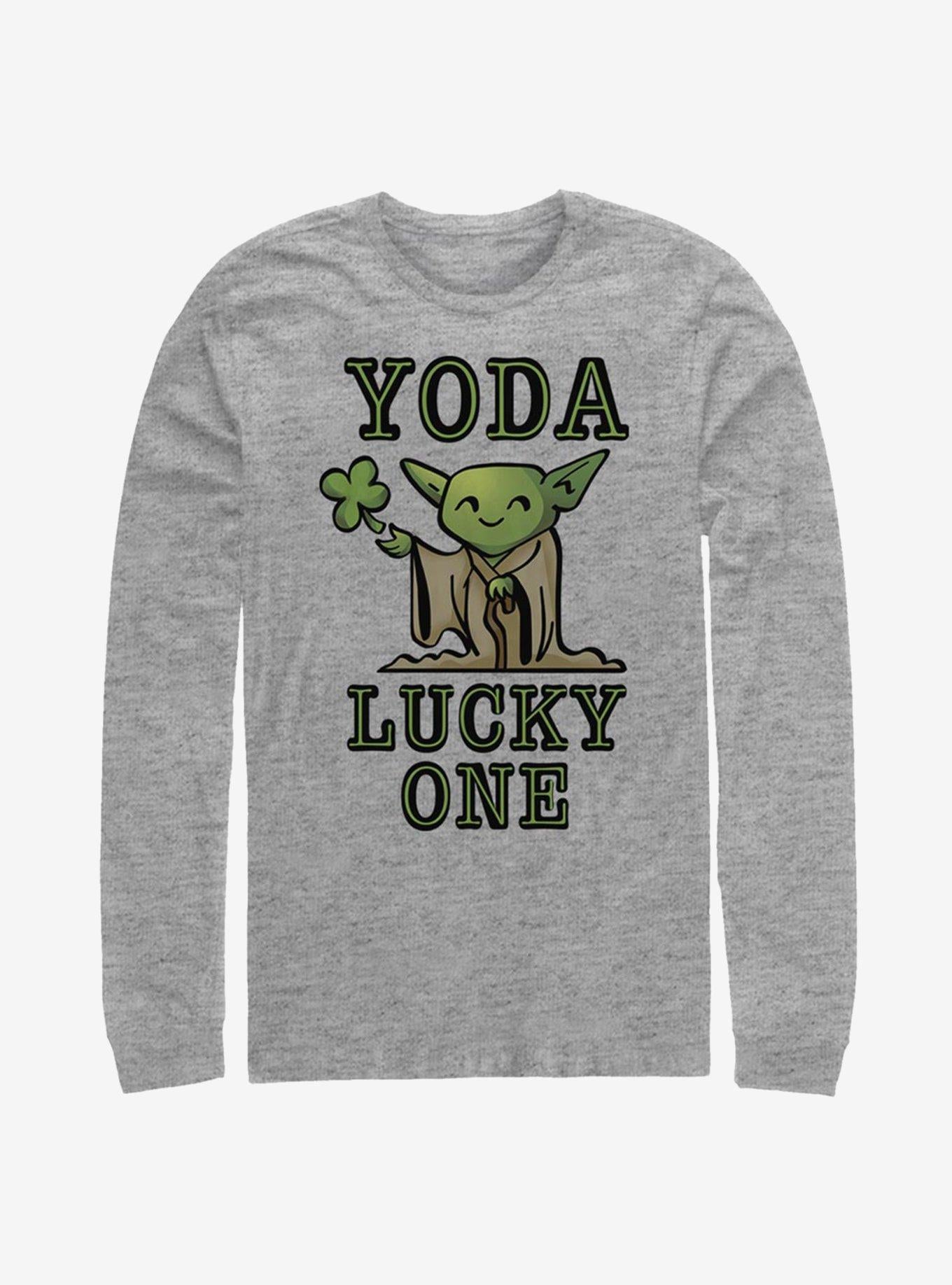 Star Wars Yoda So Lucky Long-Sleeve T-Shirt | Premium Unisex T-Shirt, Trending Graphic Tee