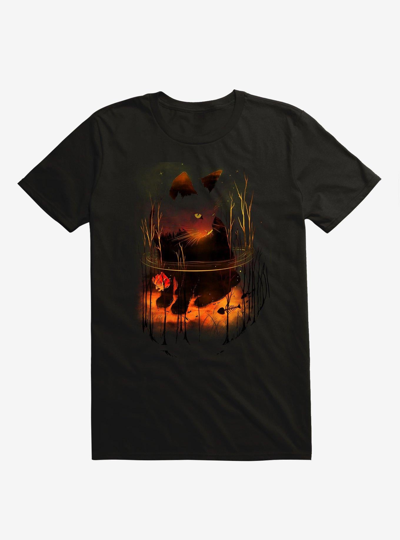 Catfish Cat Black T Shirt T Shirt Comfort Fit Workout Ready