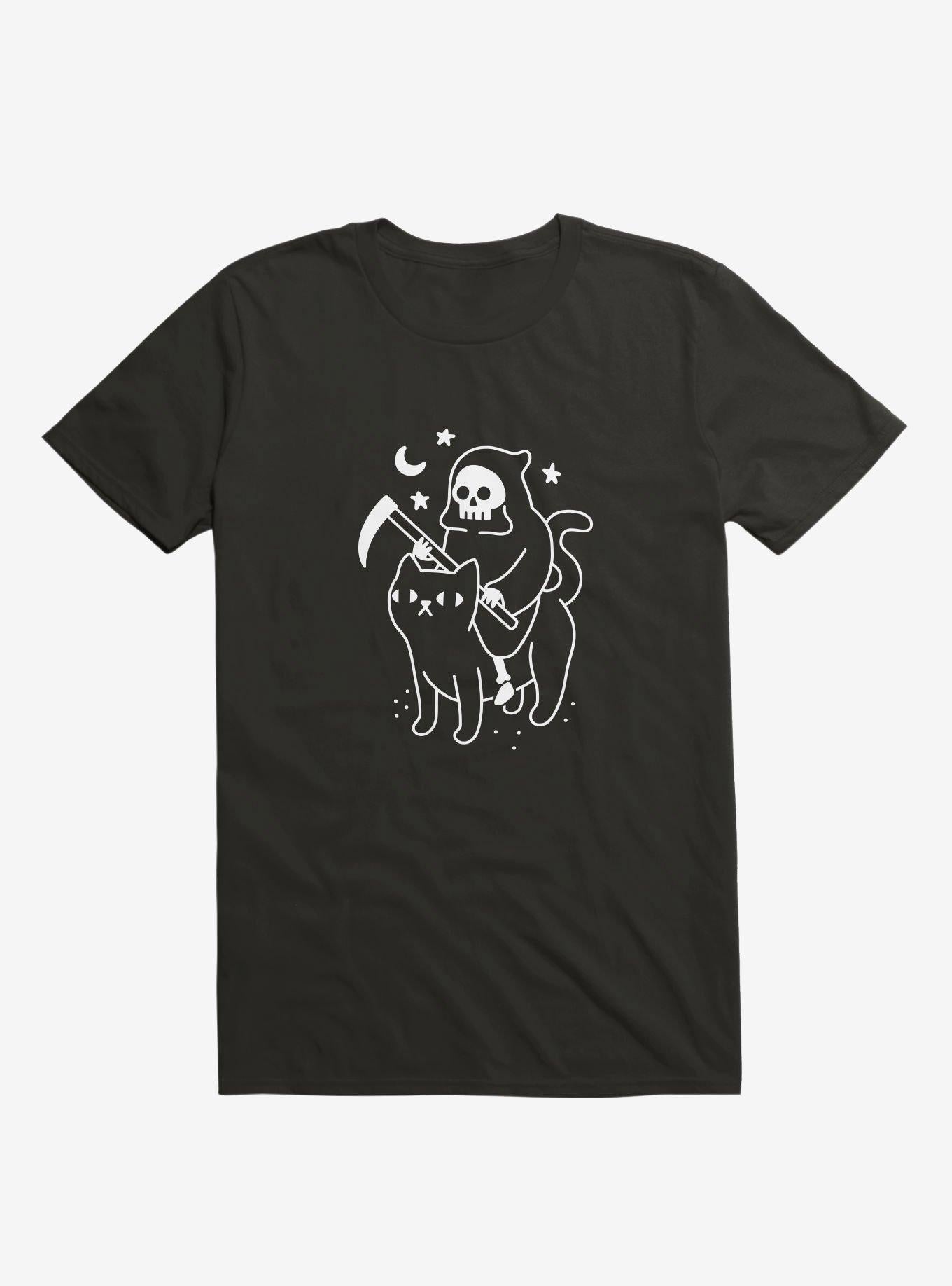 Death Rides A Black Cat T Shirt T Shirt Trending US