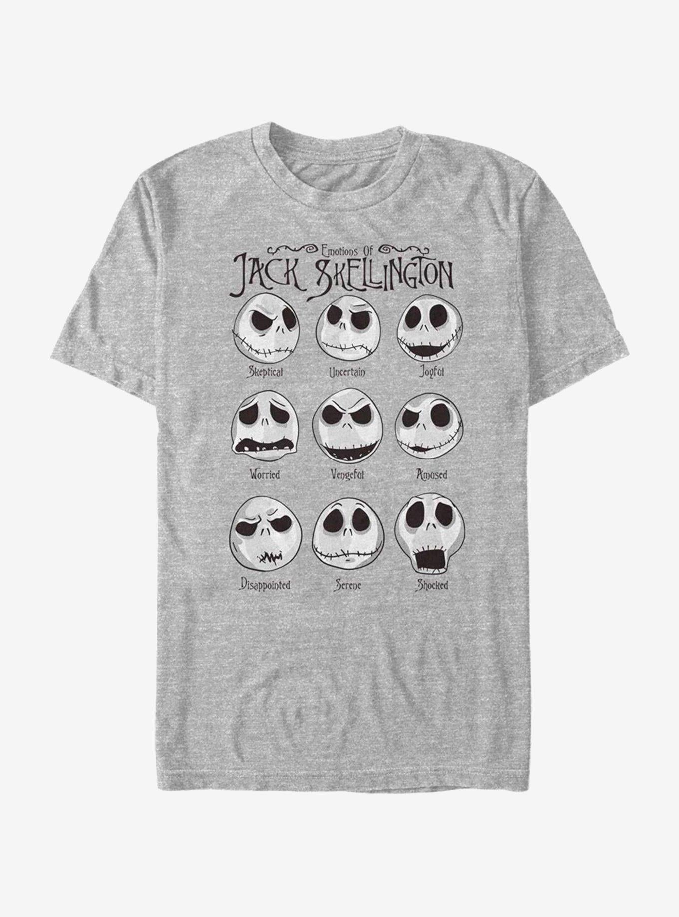 The Nightmare Before Christmas Jack Emotions T-Shirt T-Shirt | Vintage Graphic Vibe | Perfect For Daily Wear