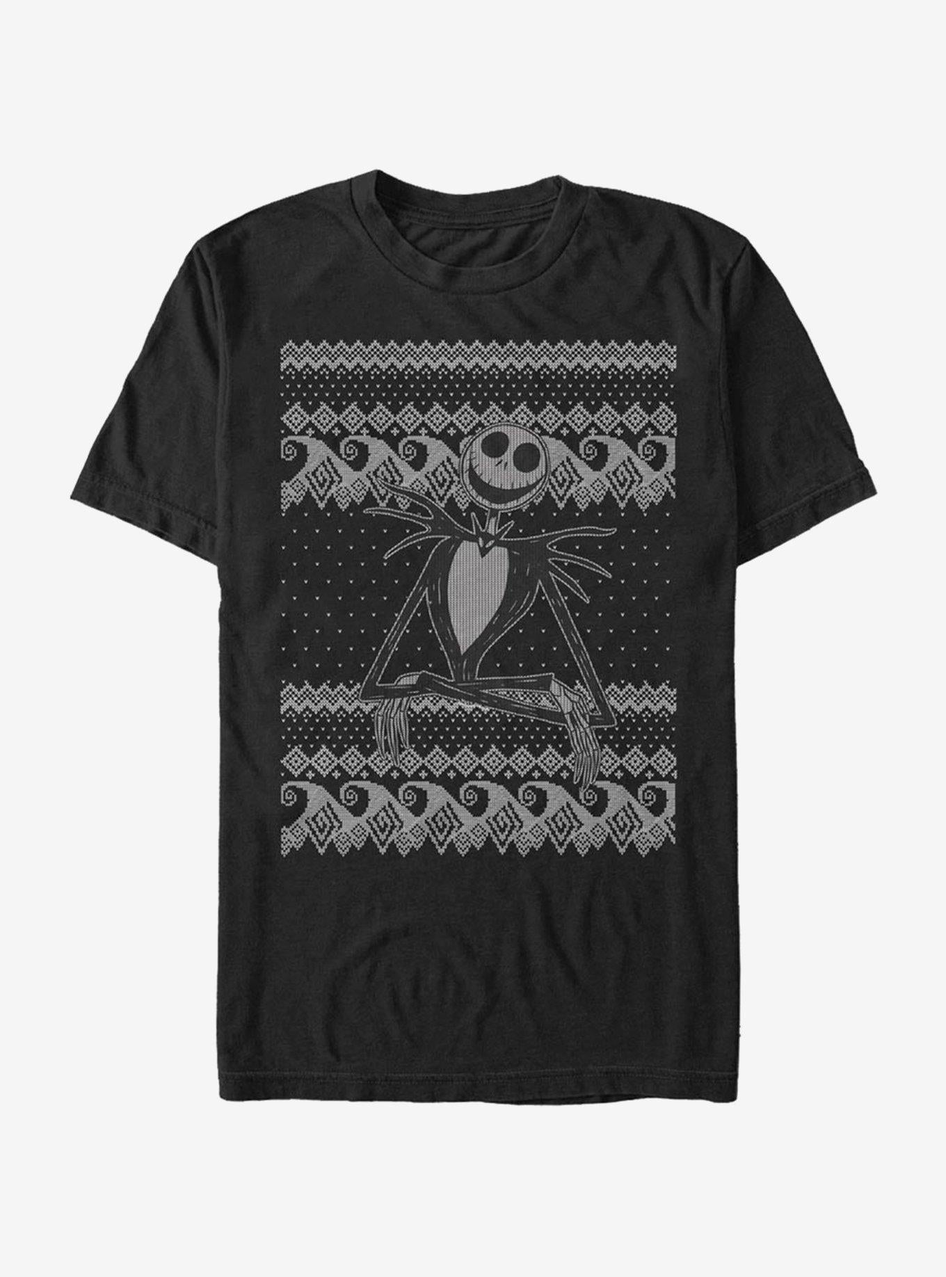 The Nightmare Before Christmas Jack Intarsia Sweater T-Shirt T-Shirt | Exclusive Art Design | Perfect For Daily Wear