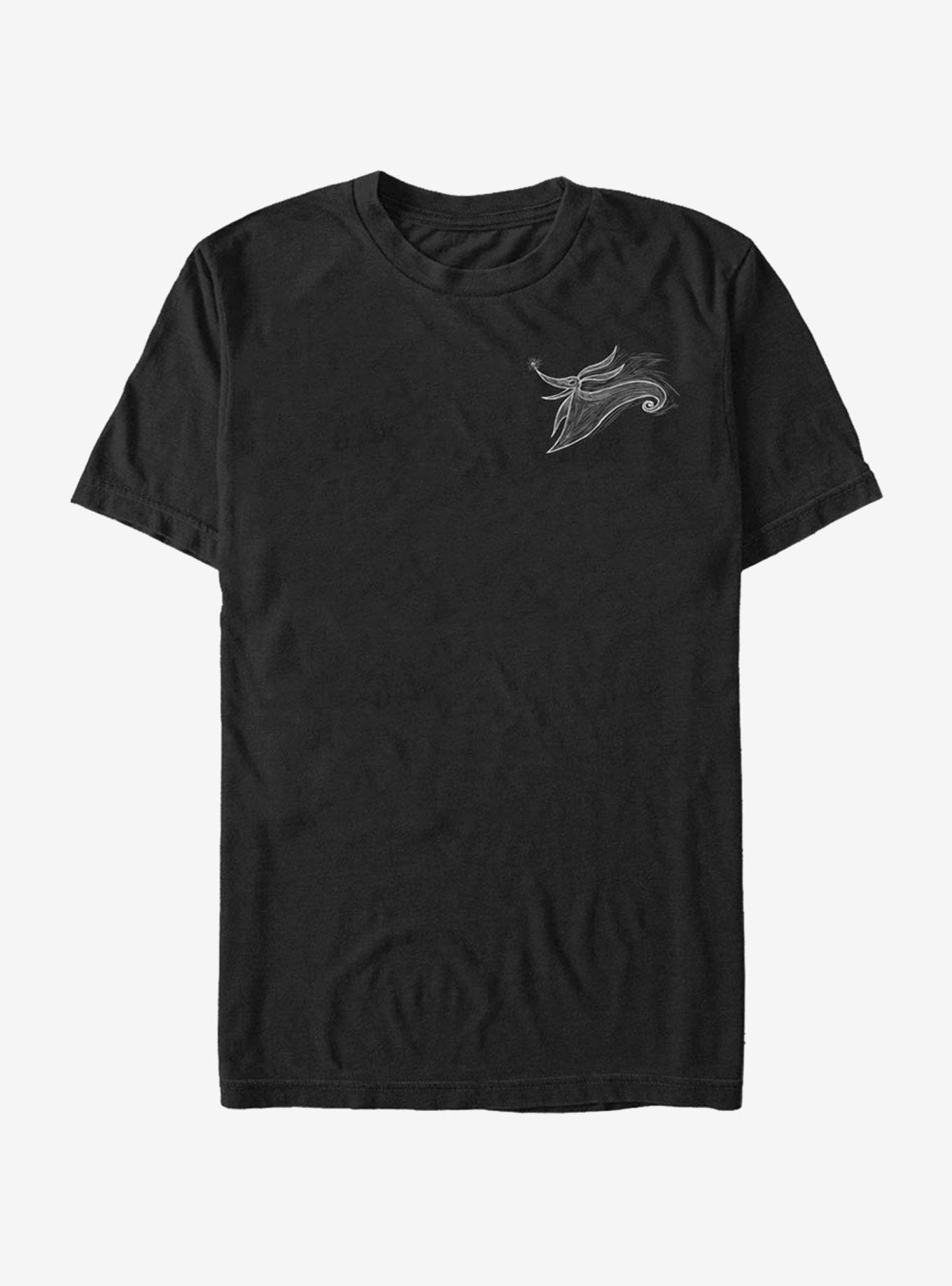 The Nightmare Before Christmas Zero Pocket Scribble T-Shirt T-Shirt | Exclusive Art Design | Perfect For Daily Wear