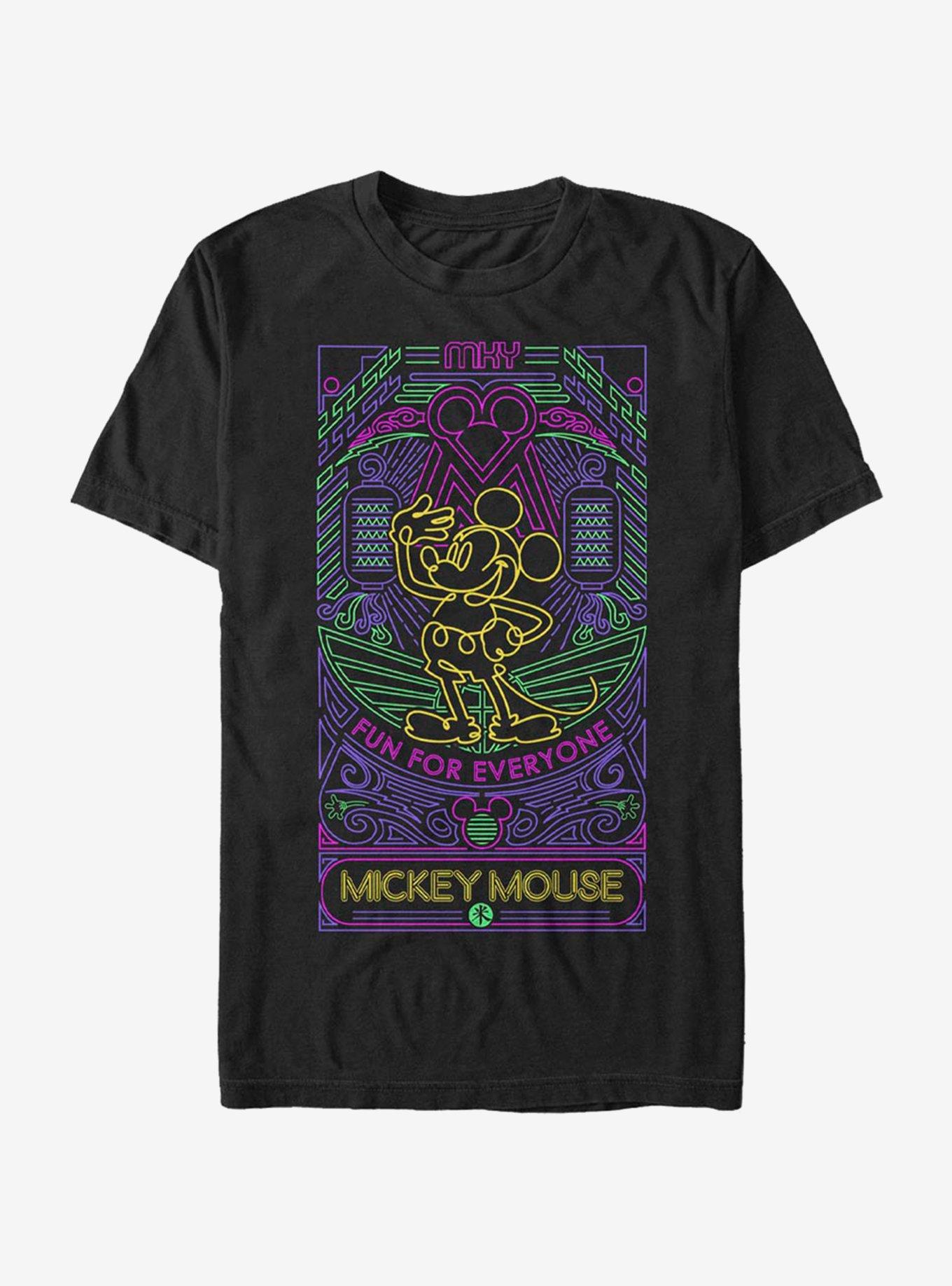 Mouse Neon Line Art T Shirt T Shirt Trending US