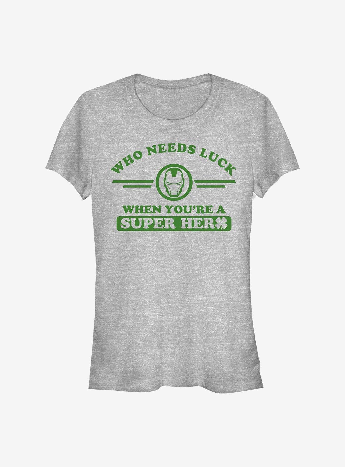 Marvel Iron Man Iron Clover Collegiate Girls T-Shirt | Premium Unisex T-Shirt, Trending Graphic Tee