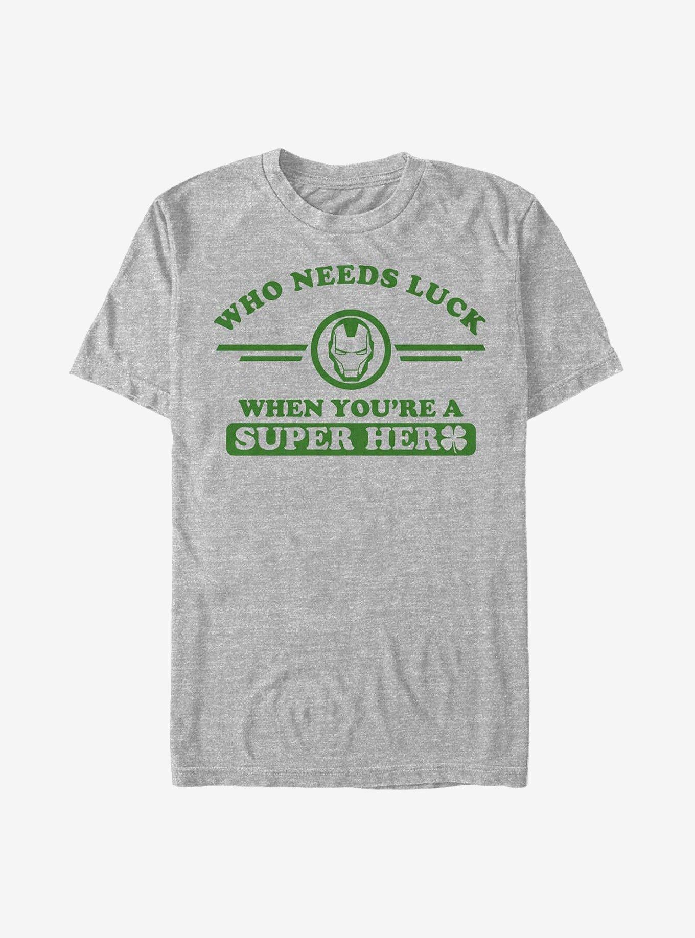 Marvel Iron Man Iron Clover Collegiate T-Shirt | Premium Unisex T-Shirt, Trending Graphic Tee