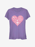 Marvel Avengers Heart Emblems Girls T-Shirt | Premium Unisex T-Shirt, Trending Graphic Tee
