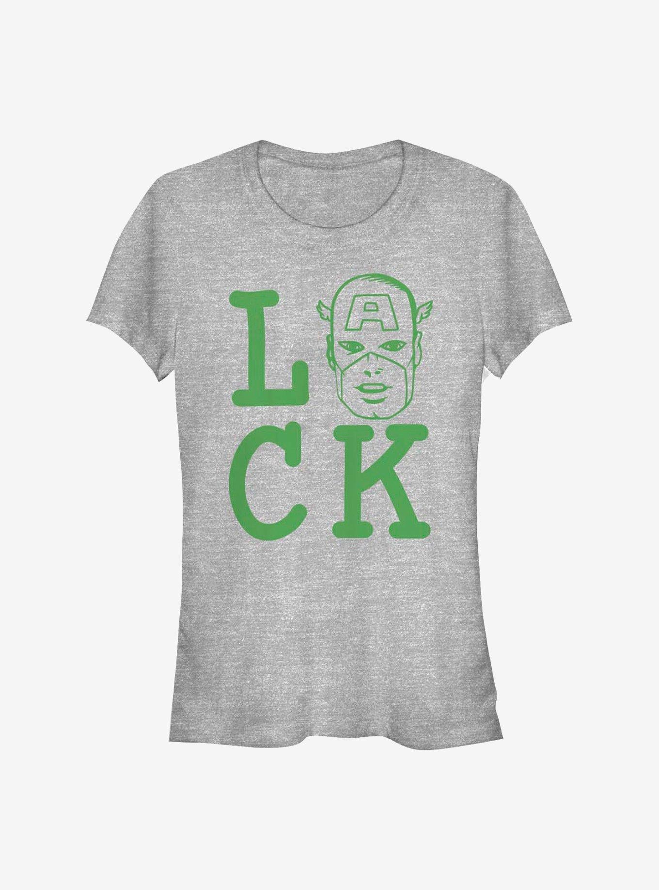 Marvel Captain America Captain Of Luck Girls T-Shirt | Premium Unisex T-Shirt, Trending Graphic Tee