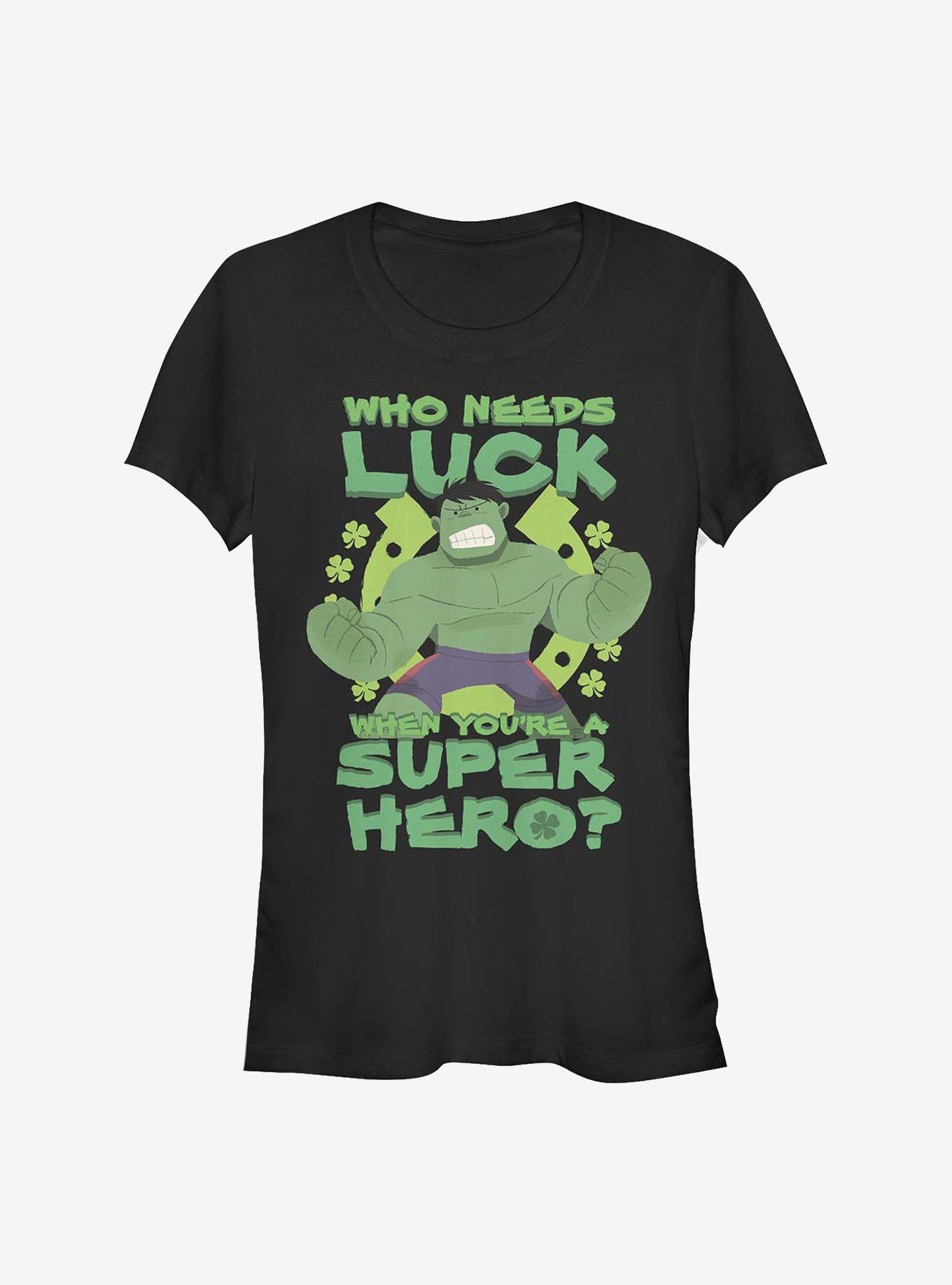 Marvel The Hulk Super Hulk Luck Girls T-Shirt | Premium Unisex T-Shirt, Trending Graphic Tee