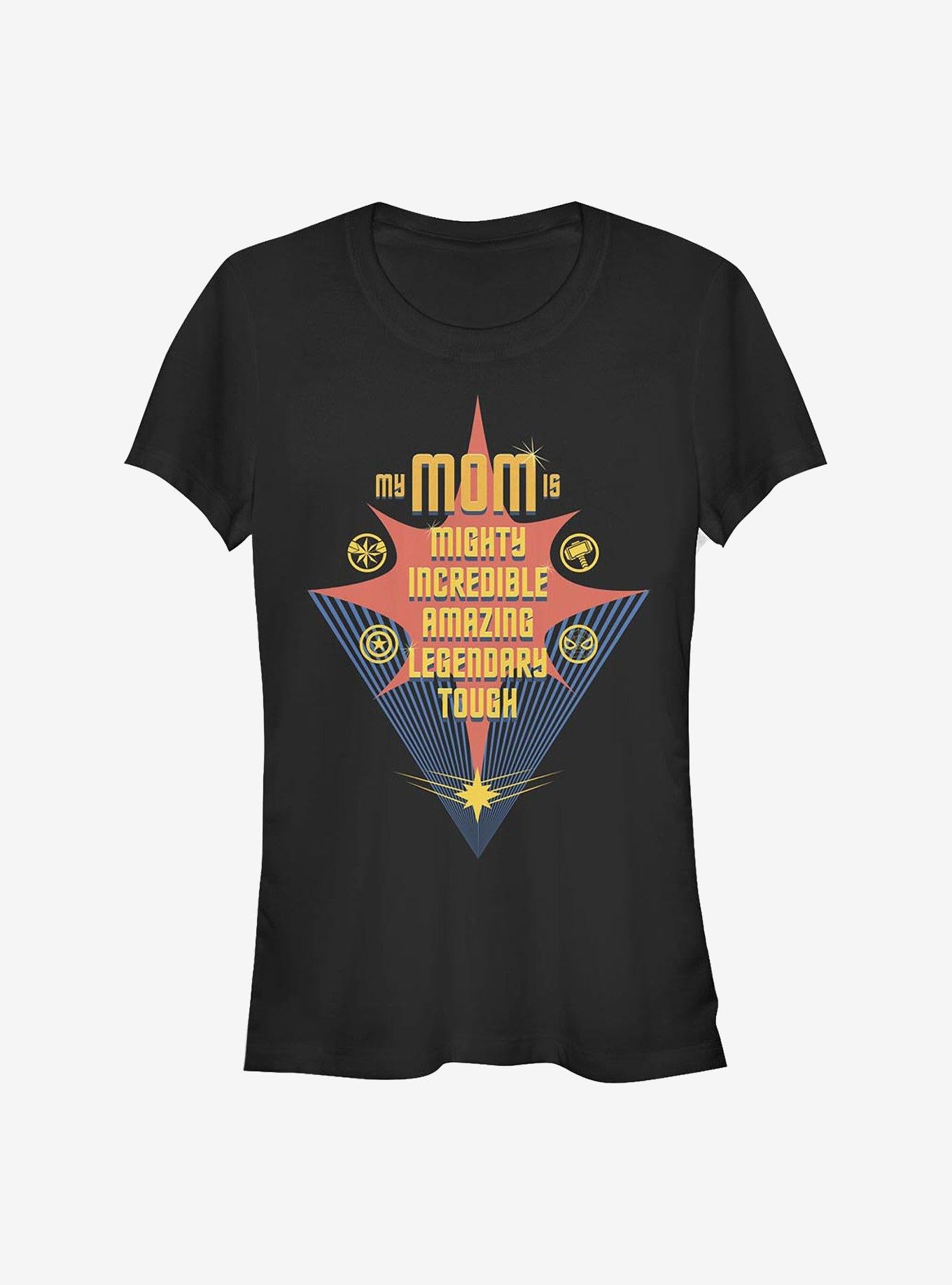 Marvel Avengers My Mom Is All Of These Girls T-Shirt | Premium Unisex T-Shirt, Trending Graphic Tee