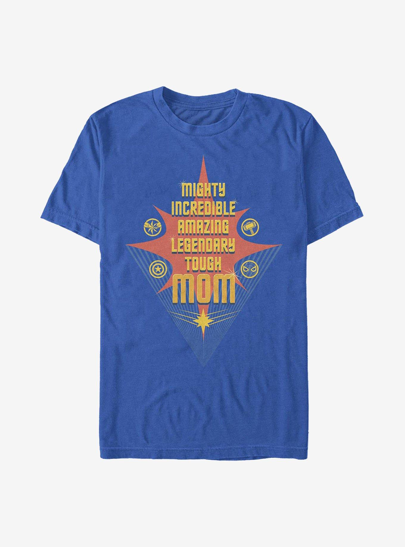 Marvel Avengers Mom List Swoosh Star T-Shirt | Premium Unisex T-Shirt, Trending Graphic Tee