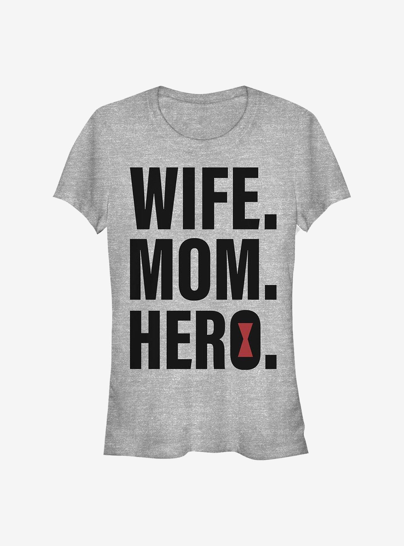 Marvel Black Widow Wife Mom Black Widow Girls T-Shirt | Premium Unisex T-Shirt, Trending Graphic Tee